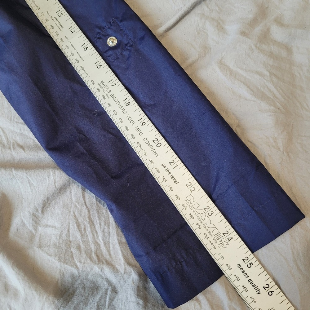 Weather Tamer Womens SZ Lg 12-14 Parka in a‎ pocket Wind breaker w/hood blue EUC - Picture 9 of 10